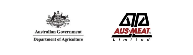 Australian Government Department of Agriculture and Aus-Meat Limited logos